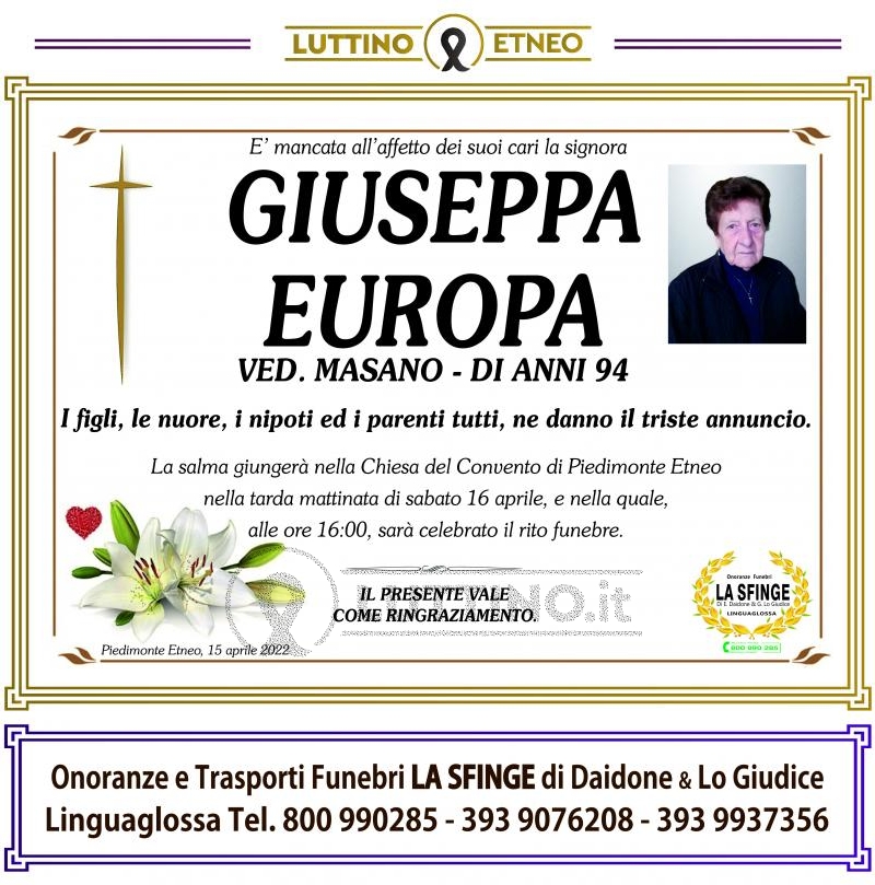 Giuseppa  Europa 